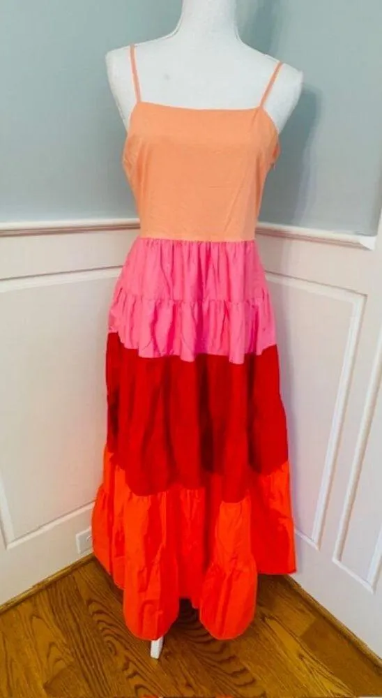 English Factory Tiered Ruffled Sienna Maxi Dress Size Small - Image 4