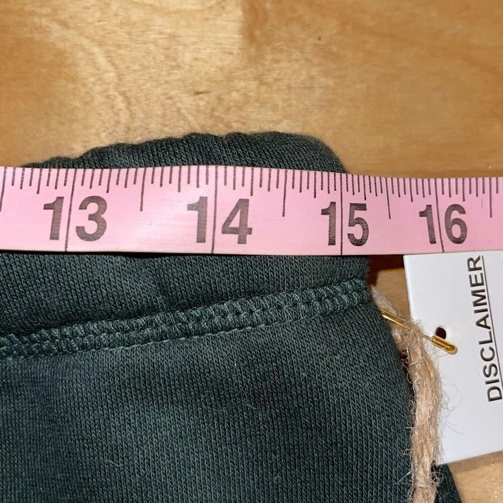 Vintage Havana Womens Beverly Hills Drawstring Jogger Sweatpants Dark Green Smal - Image 7