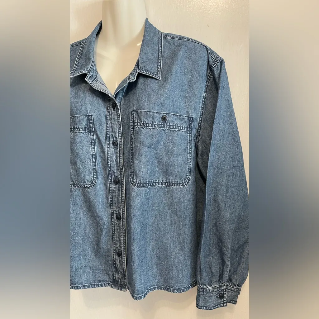 Madewell BLUE Denim Shirt - Image 5