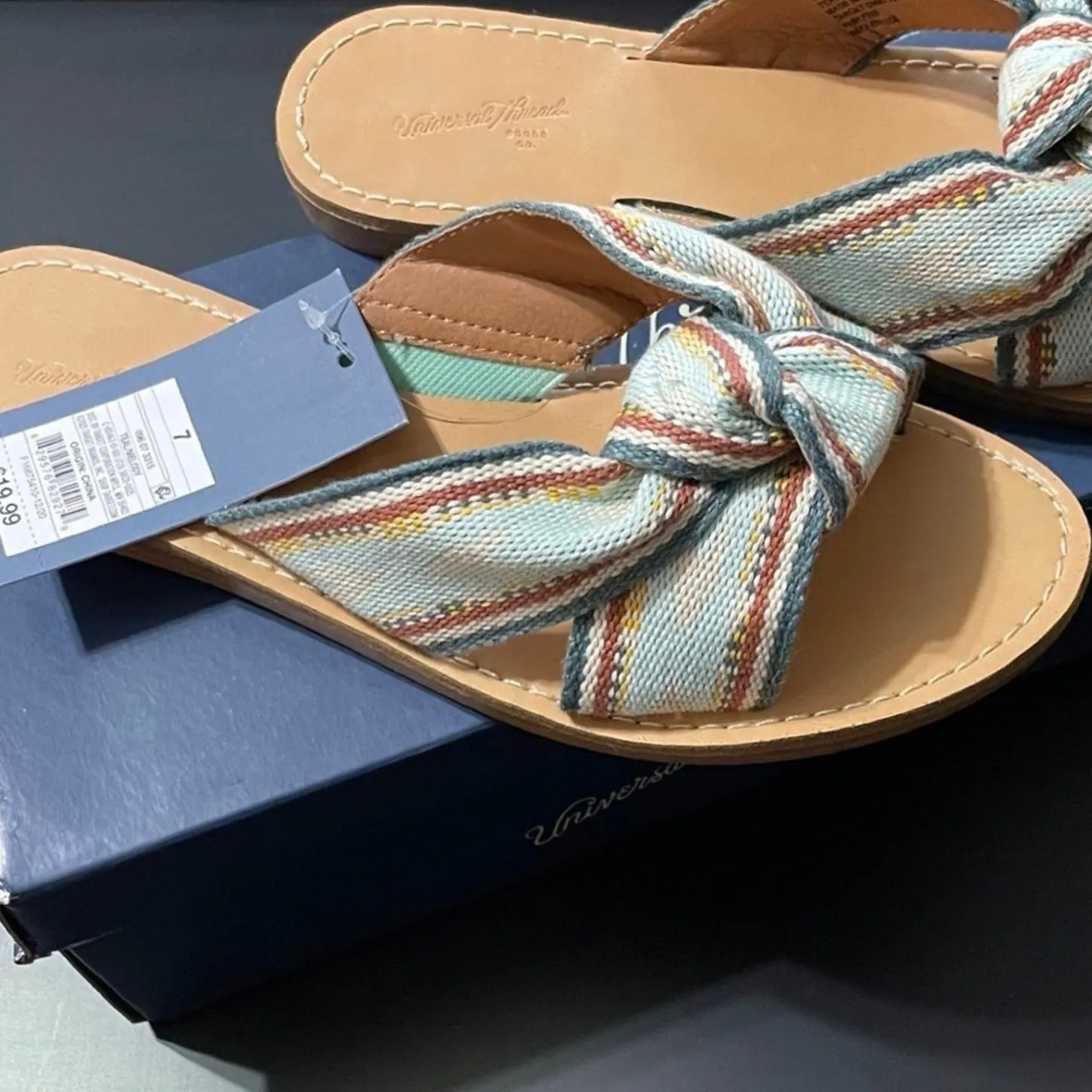 Universal Threads Melody Knotted Slide Sandal NEW Womens 7 Southwest Tribal - Image 2