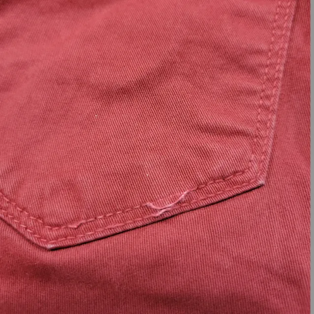 J Brand Jeans Size 25 26x29 Womens J Brand Skinny Leg Black Cherry Jeans Stretch Red Denim Pants  - Image 6