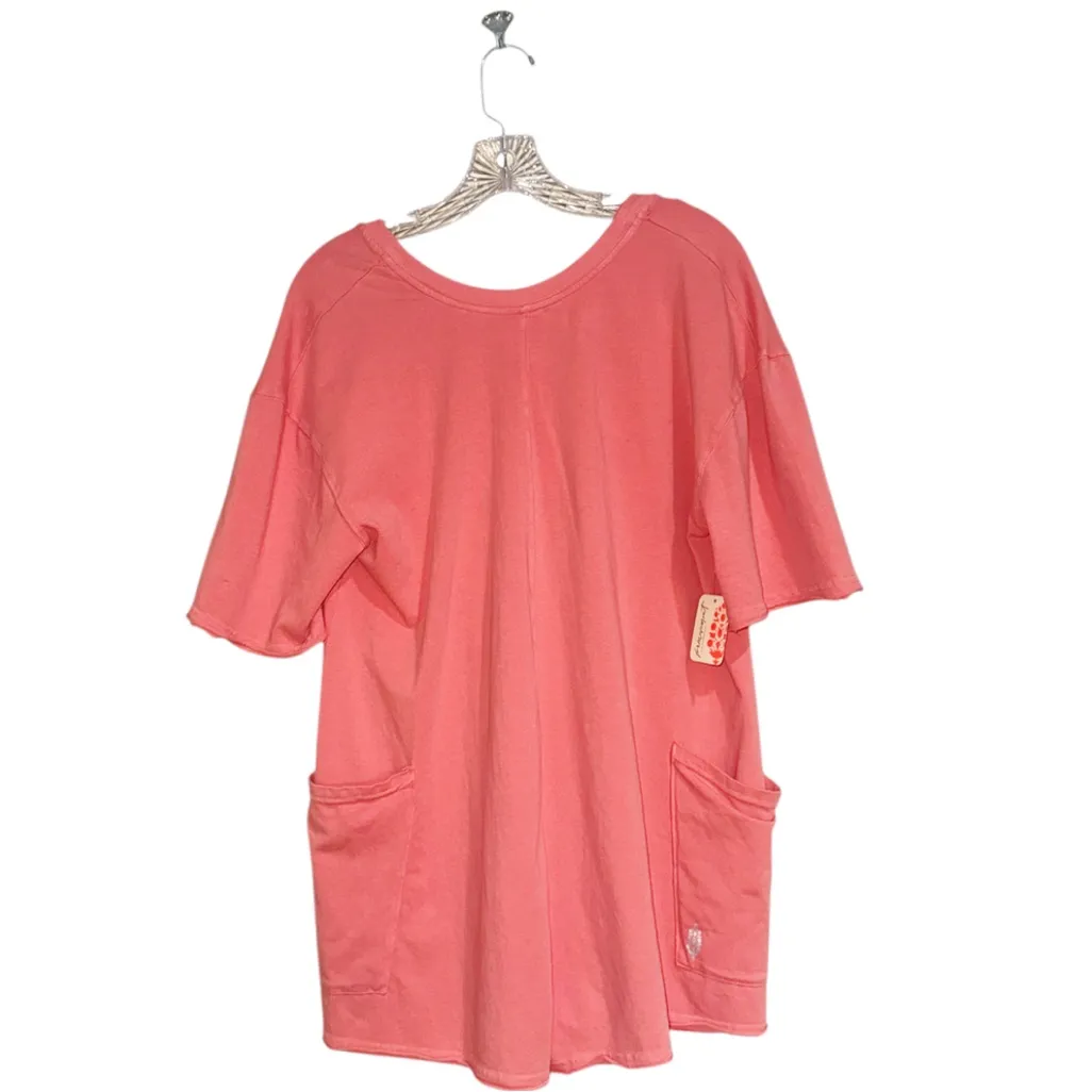 NWT Free People Movement Hot Shot Tee Romper In Tulip Pink XL - Image 9