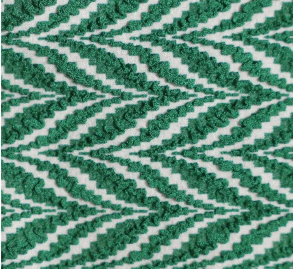 BERLOOK Green Geometric Textured Cut Out TOP AND BOTTOM 03 Size L - Image 9