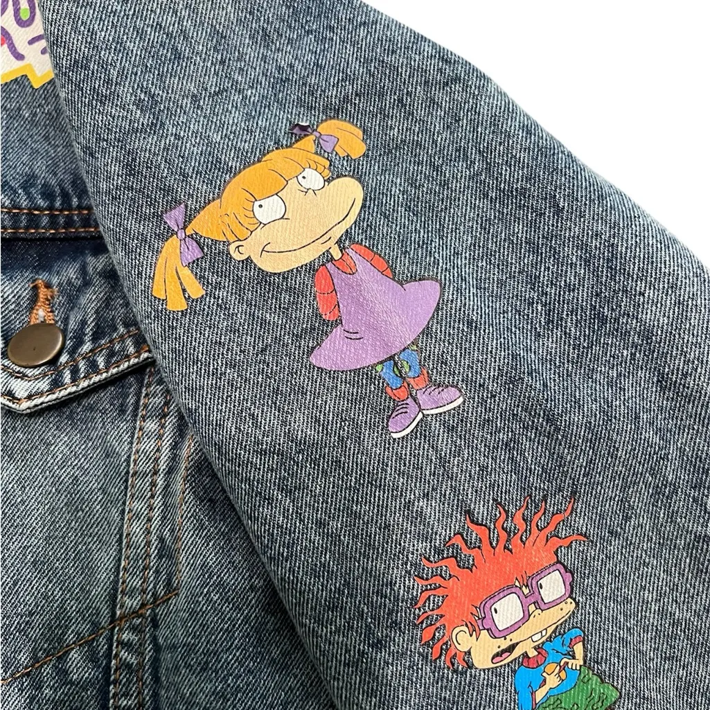 Nickelodeon Rugrats “Made in the 90’s” Oversized Jean Jacket | Size Medium - Image 4