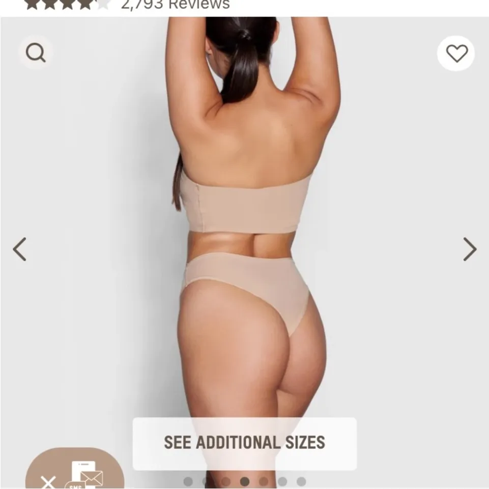 skims  fits everybody bandeau COLOR CLAY SIZE M NWT - Image 2