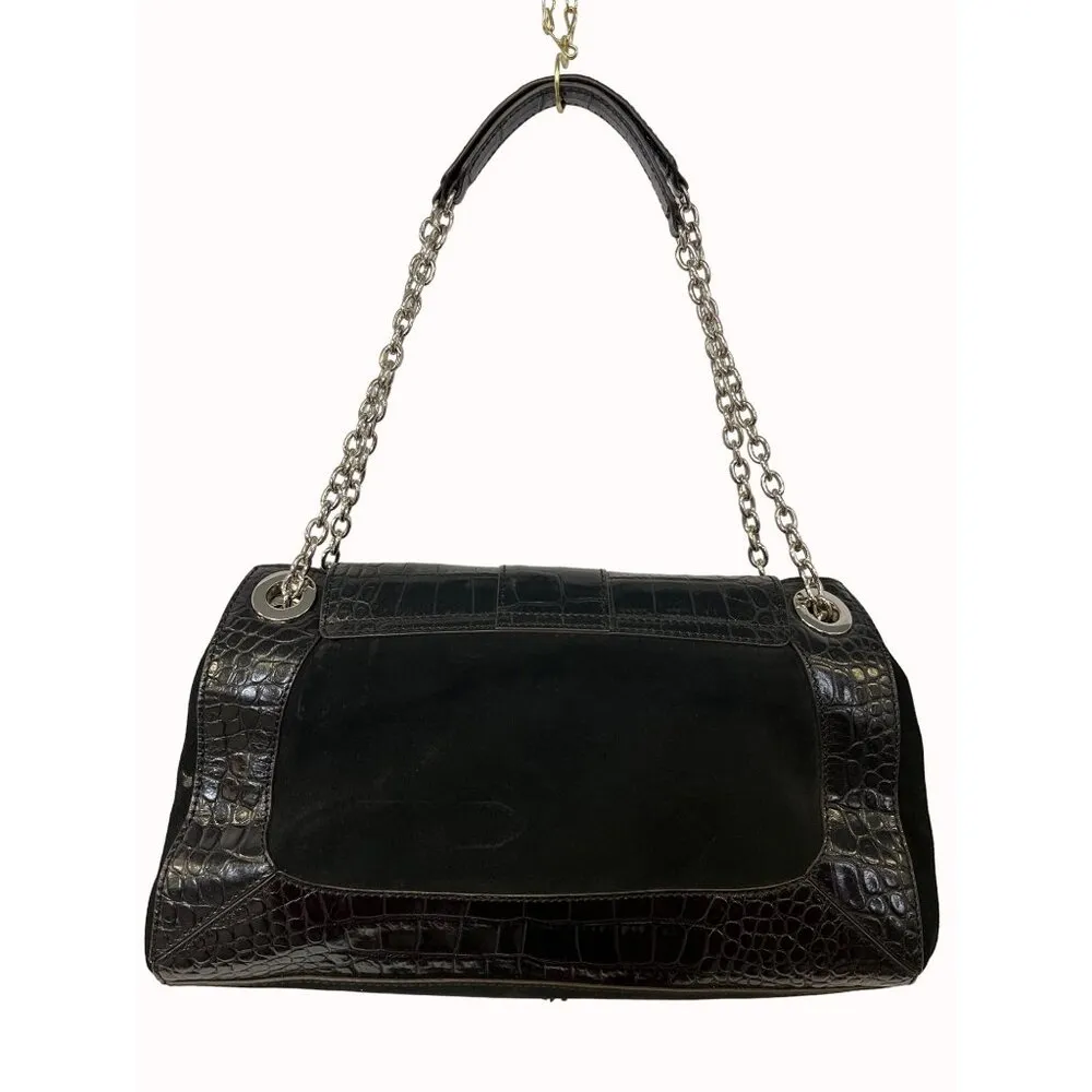 Adrienne Vittadini Women's Black Shoulder Bag Purse SKU 6318 - Image 2