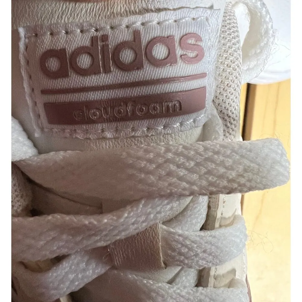 Adidas Ortholite Float Cloudfoam Leather Sneakers Rose Gold Stripes Sz 10 Women - Image 7