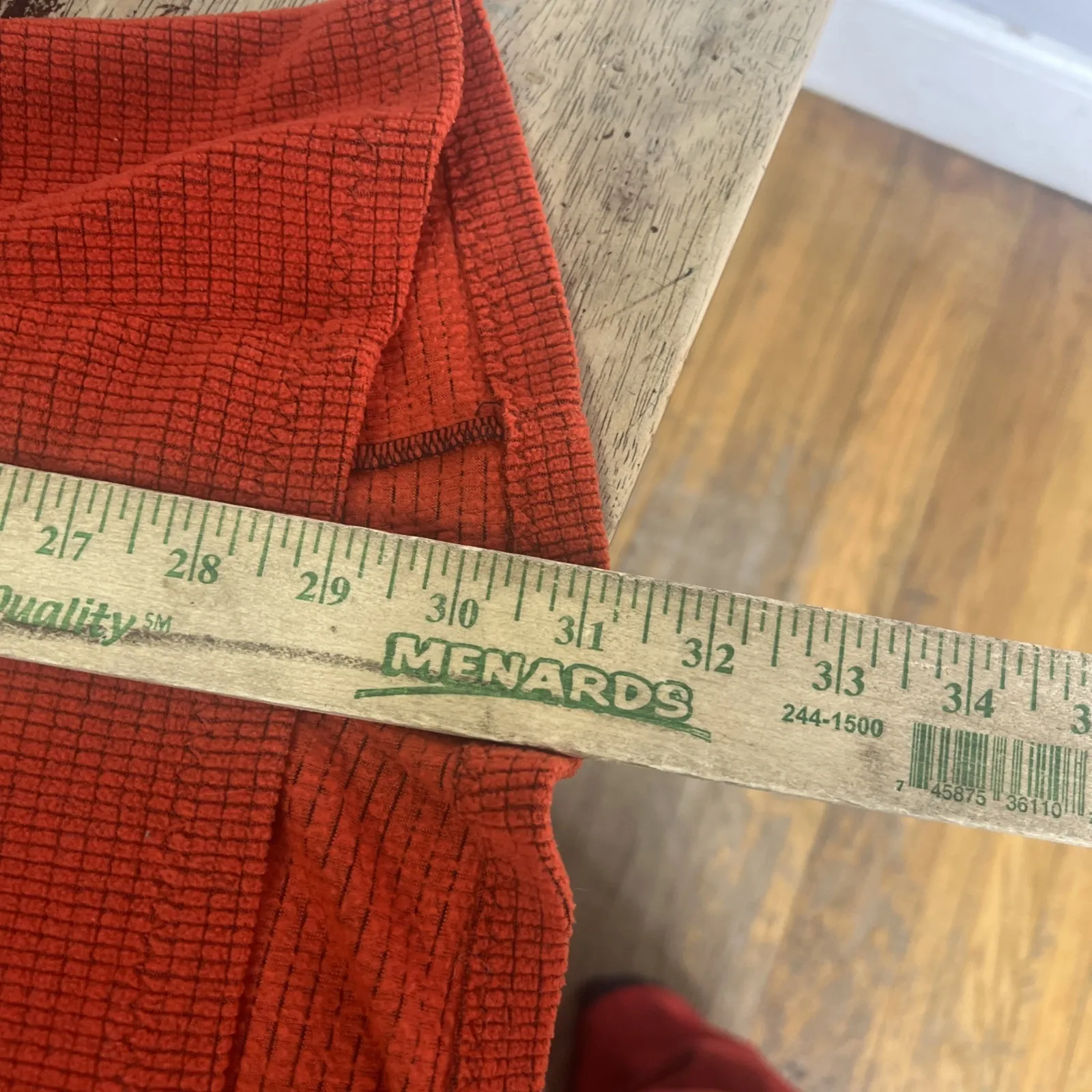 Melanzana Womens Medium Micro Grid Hoodie Dress UL Hiking Red Orange - Image 4