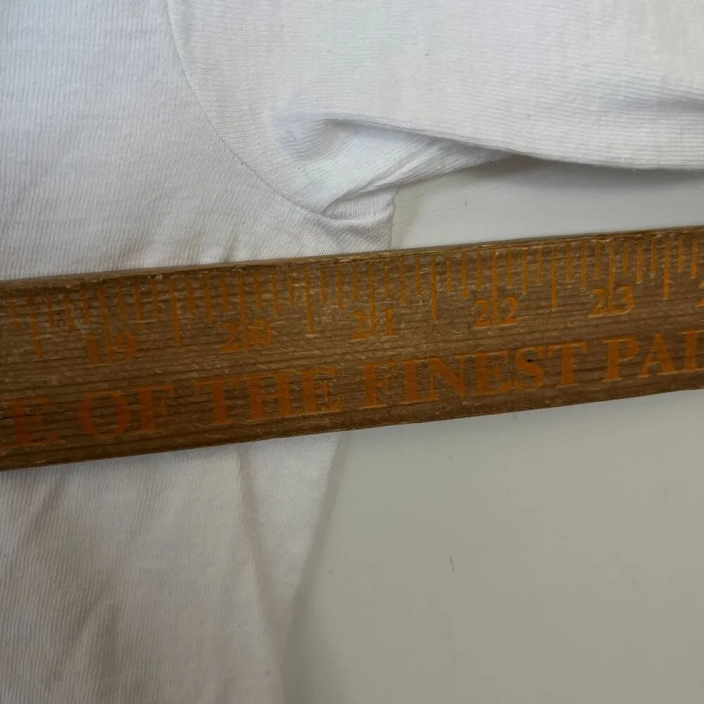 1996 Vintage 90s American Veterans T Shirt White Medium M Single Stitch Cotton - Image 8