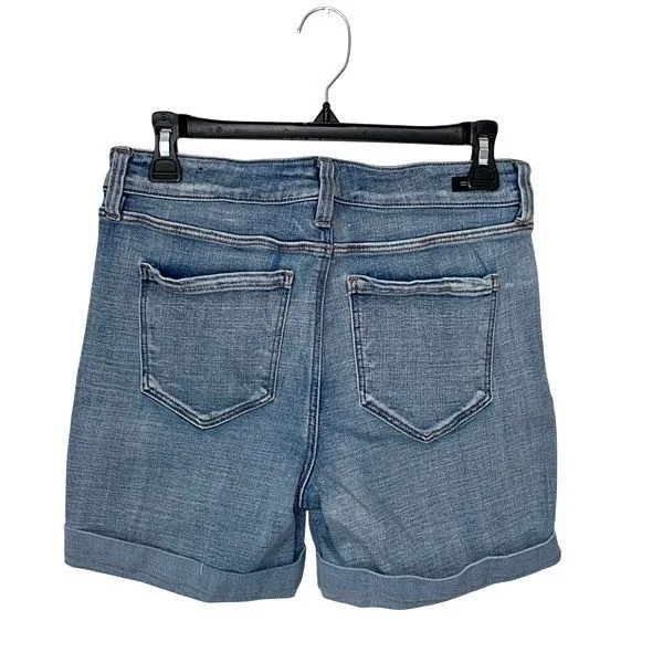 Liverpool Womens Cuffed Stretch The Walking Denim Jean Shorts Blue Size‎ 8/29 - Image 2