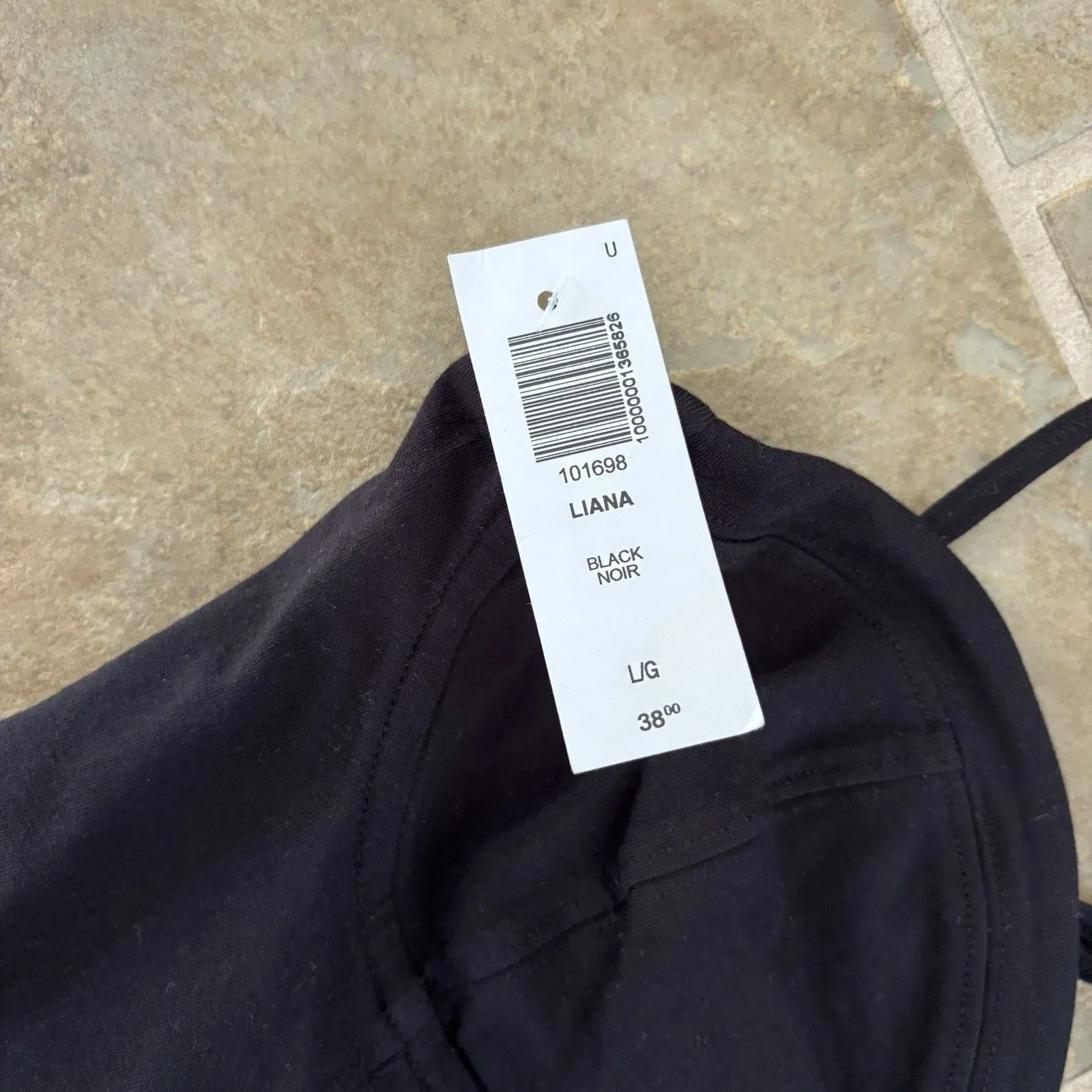 Aritzia Sunday Best Tank Top Womens Size Large Liana Black NWT - Image 2