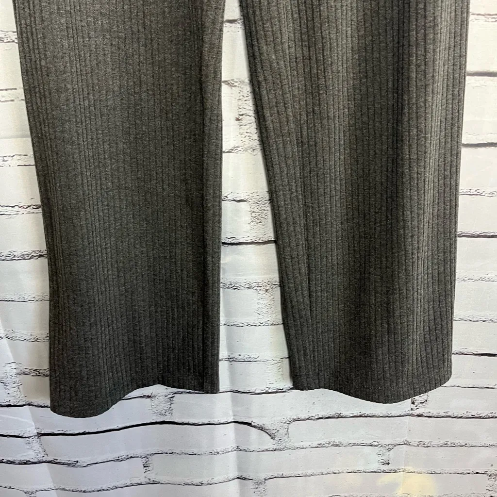 Donna Karan New York Grey Ribbed Stretch Sweatpants Women’s SP Minimalist Casual - Image 4