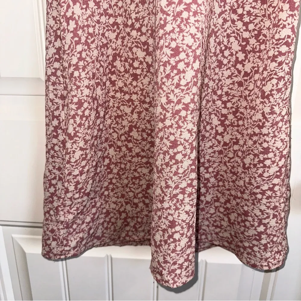 Monteau, dusty, pink floral dress women XS - Image 7