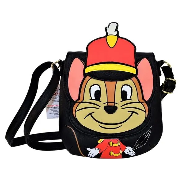 NWT Disney Parks Loungefly Dumbo Timothy Mouse Crossbody Shoulder Bag Purse - Image 1