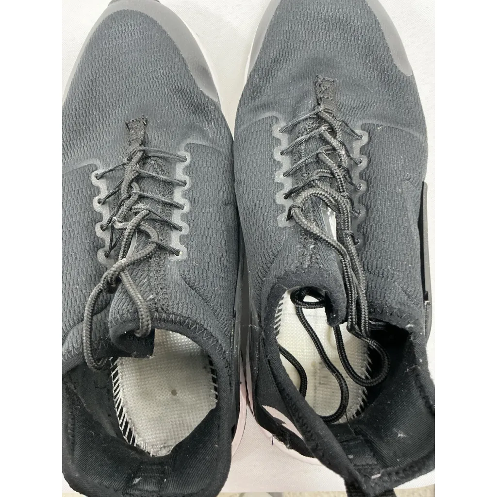 Womans Nike Air Huarache Lace Up Sneakers 7.5 Black - Image 5