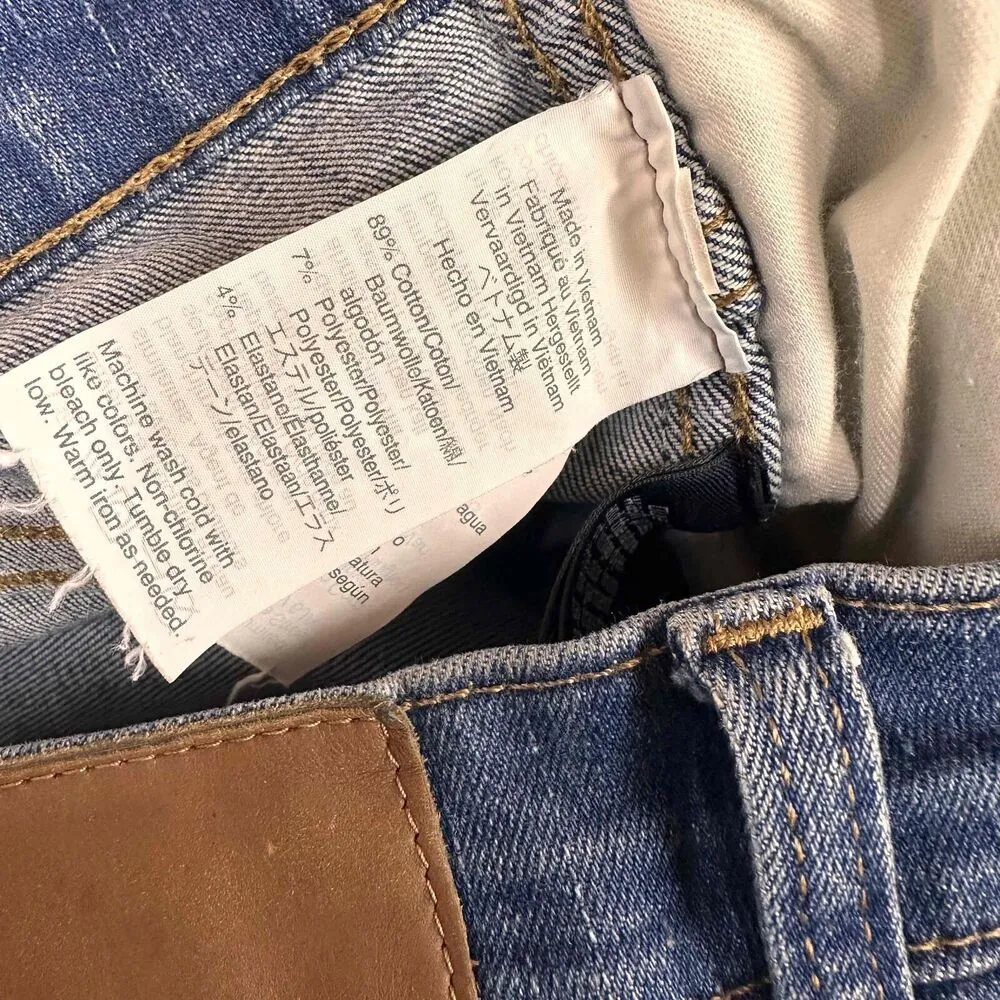 Madewell Women's 9" High-Rise Skinny Blue Jeans Size 28 Tall - Image 8