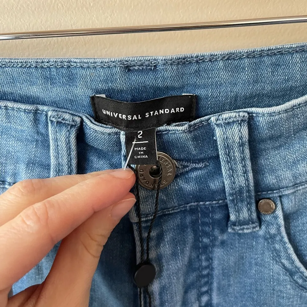 Universal Standard Jackie High Rise Cropped Jeans California Blue New Tags 2 - Image 5