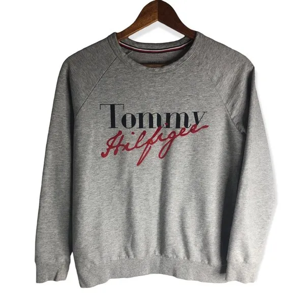 Tommy Hilfiger Grey Crewneck Pullover Sweater - Image 11