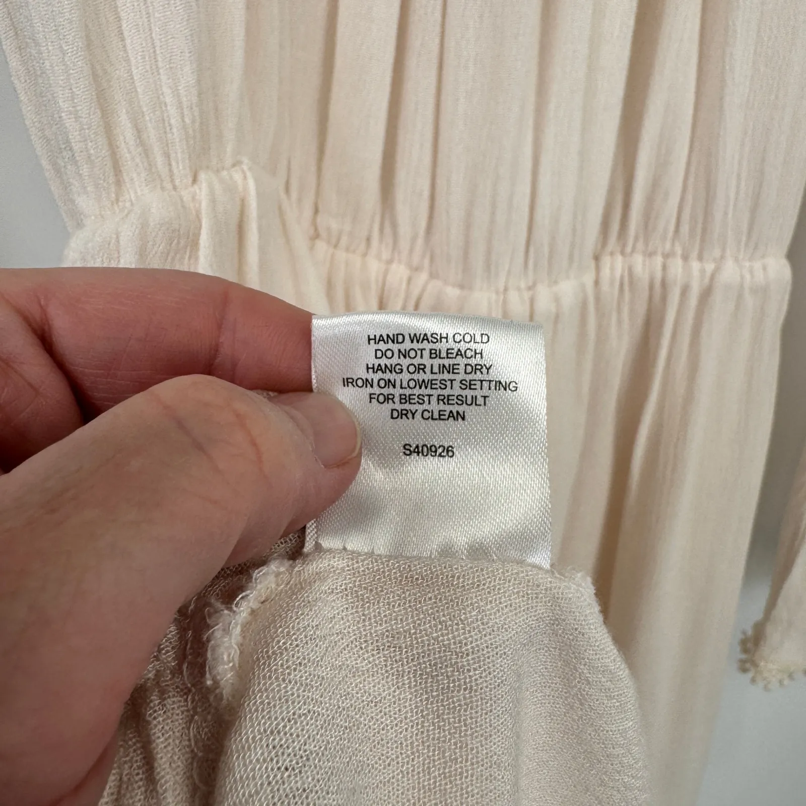 Romeo & Juliet Couture Off Shoulder Romper Womens M Cream Boho Cowgirl Pockets - Image 12