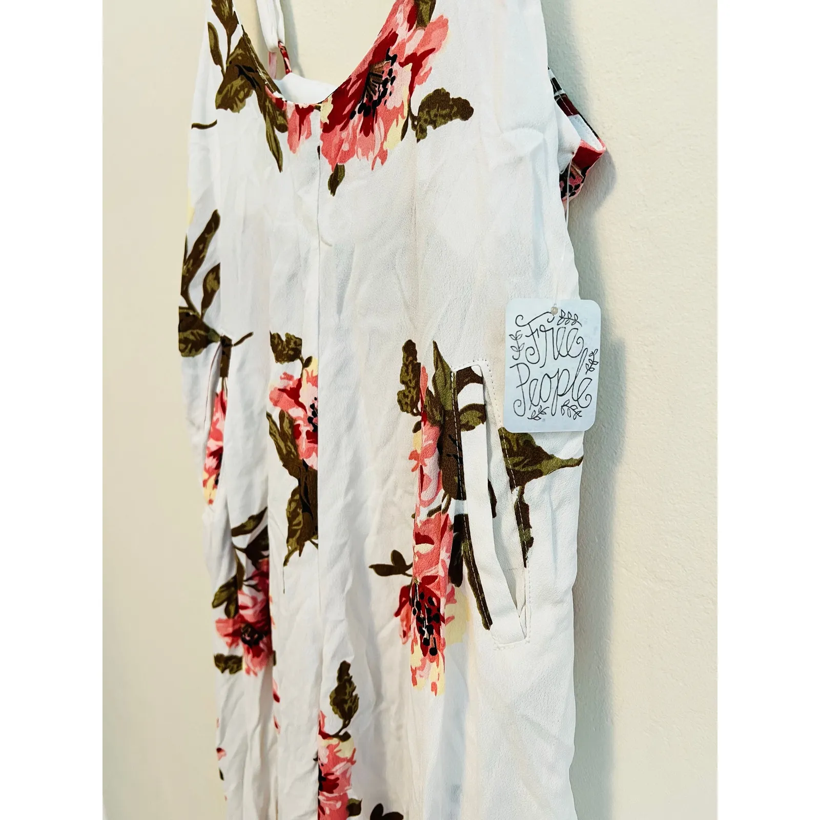 New FLYNN SKYE by FREE PEOPLE Floral Easy Rider Overalls Jumpsuit Size: Medium - Image 5