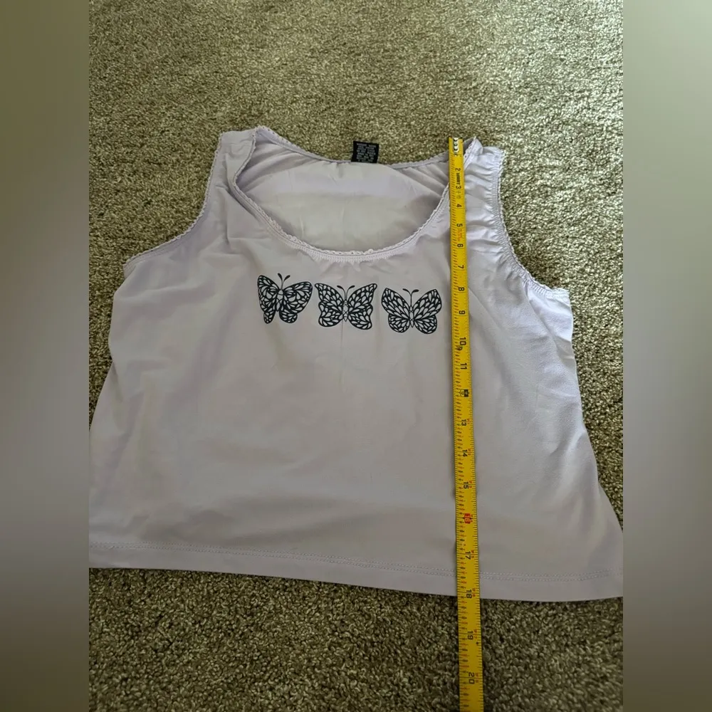 (5 Below) DIY Butterfly Tank Top: Size XL Purple - Image 6