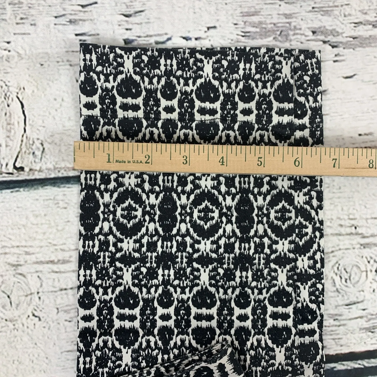 Laundry by Shelli Segal Black White Straight Leg Pants [Size 6]‎ - Image 8