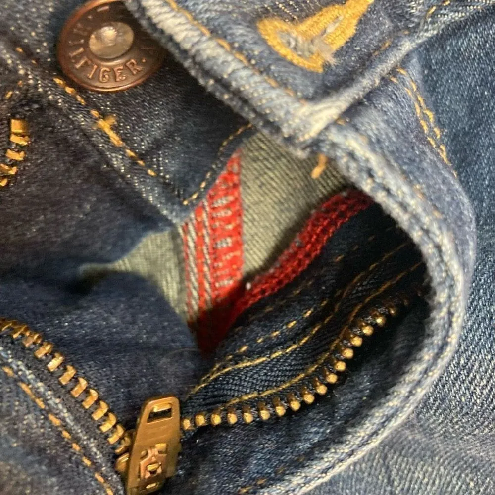 TOMMY HILFIGER Women’s Modern Bootcut Jeans Size 10R Inseam 30.5 Blue‎ - Image 4