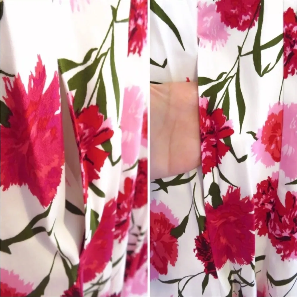 🌸Maggy London V-neck Fit & Flare Sleeveless Cotton Dress🌸NWT~4 - Image 6