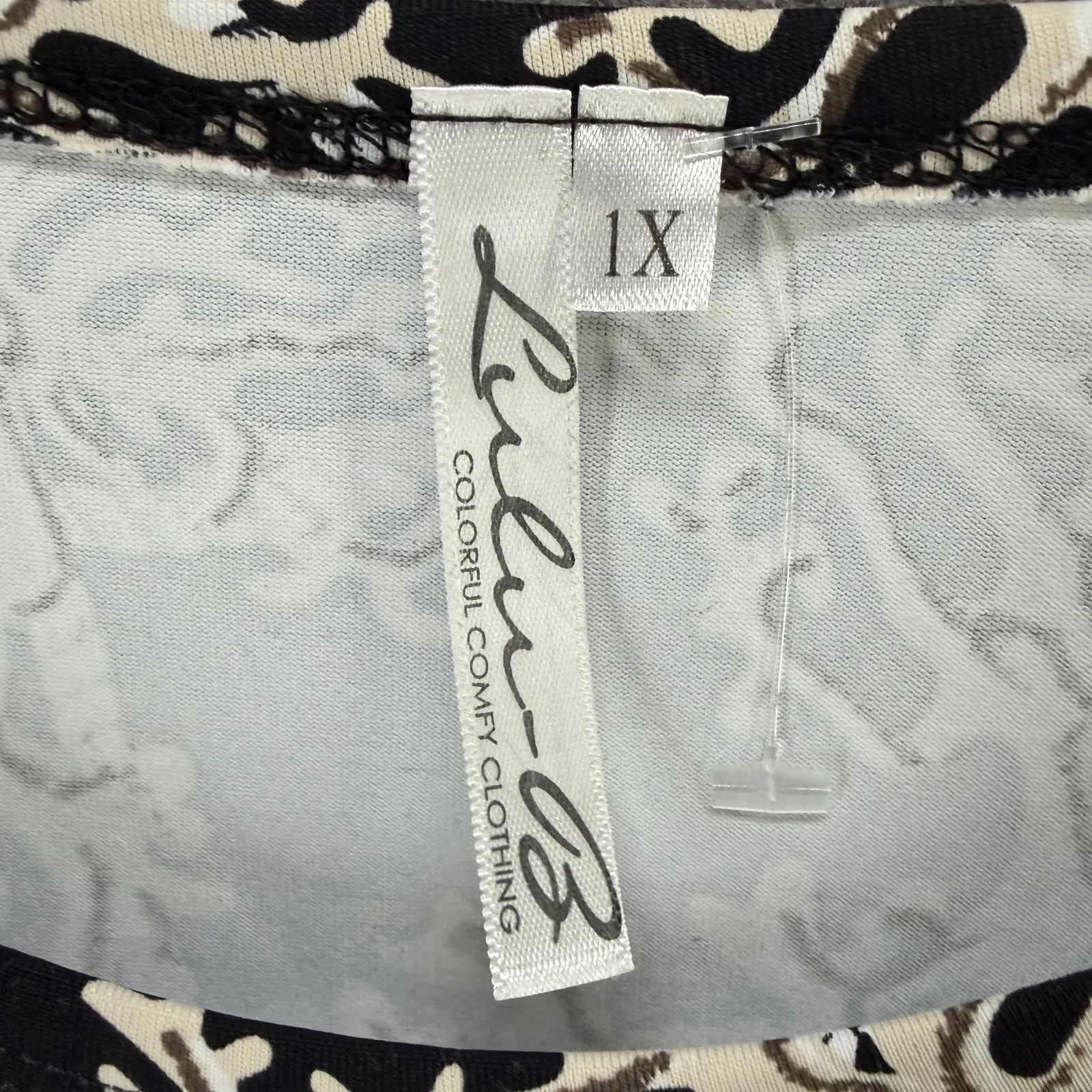 Lulu B Shift Travel Dress Womens 1X Black Beige Nautical Coral Rope Resort Beach - Image 11