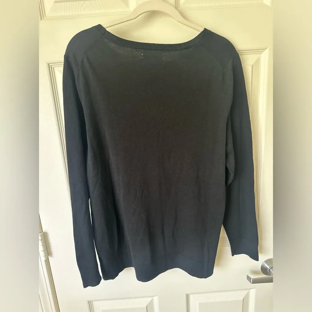 AMAZON ESSENTIAL Black Sweater. Size 1X - Image 2