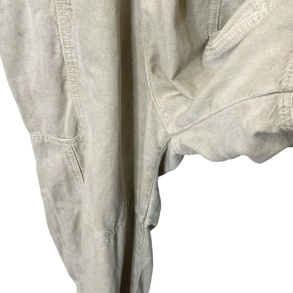 Ba&sh Dincy Utility Jumpsuit Long Sleeves Full Length Beige Women’s Size US 4 - Image 6