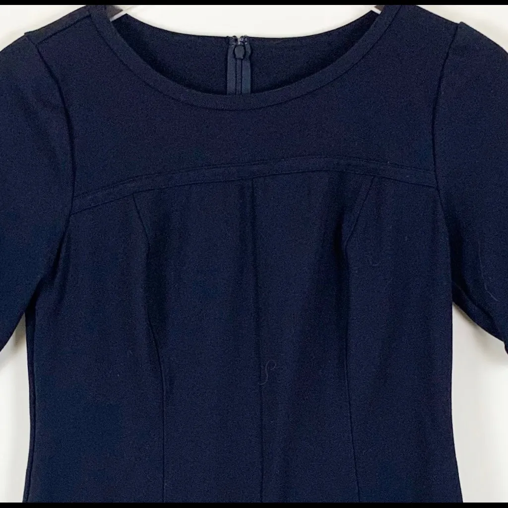 Ann Taylor Black Fit and Flare Short Sleeve Mini Dress Size Small - Image 6