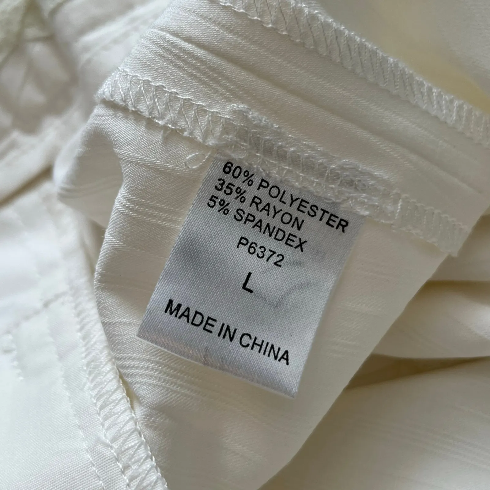 Miss Me White Trousers w/Shell Sequin Belt - Size L - NWT - Image 8