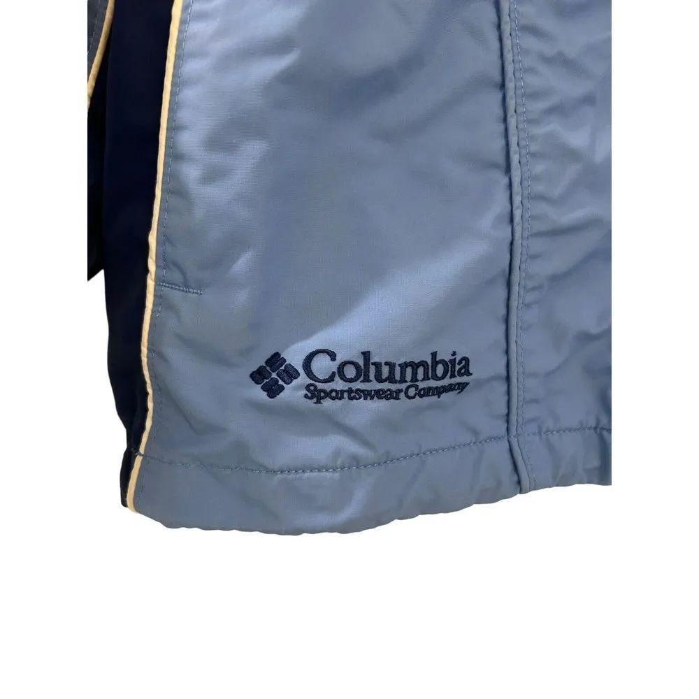COLUMBIA Coat Womens Medium Blue Full Zip Hood Insulated interchange Core Ladies - Image 6