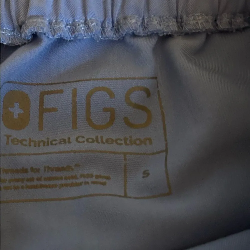 Figs Light Blue Zamora Scrub Pants Size Small Style TW2000 Excellent Condition - Image 8