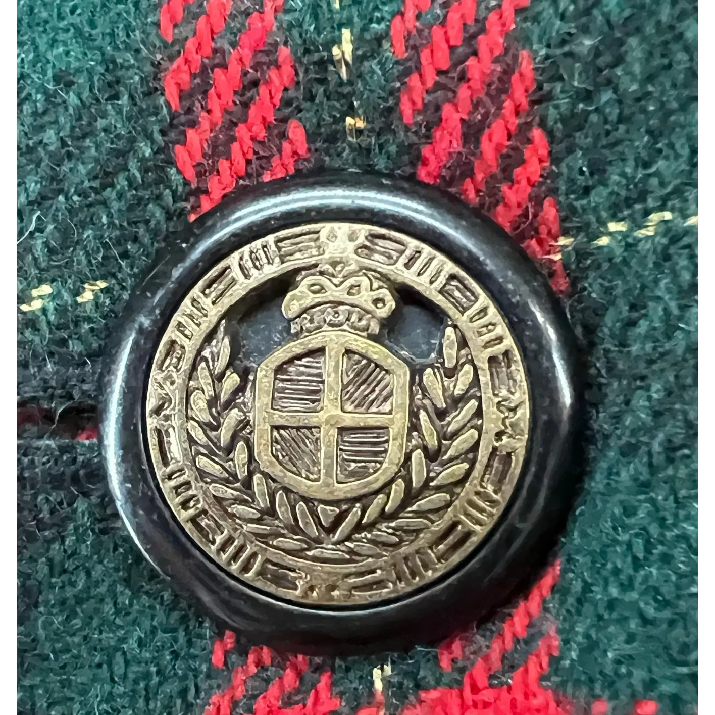 Vintage Sag Harbor Blazer 14 Tartan Plaid Wool Blend Velvet Collar Retro Holiday - Image 7