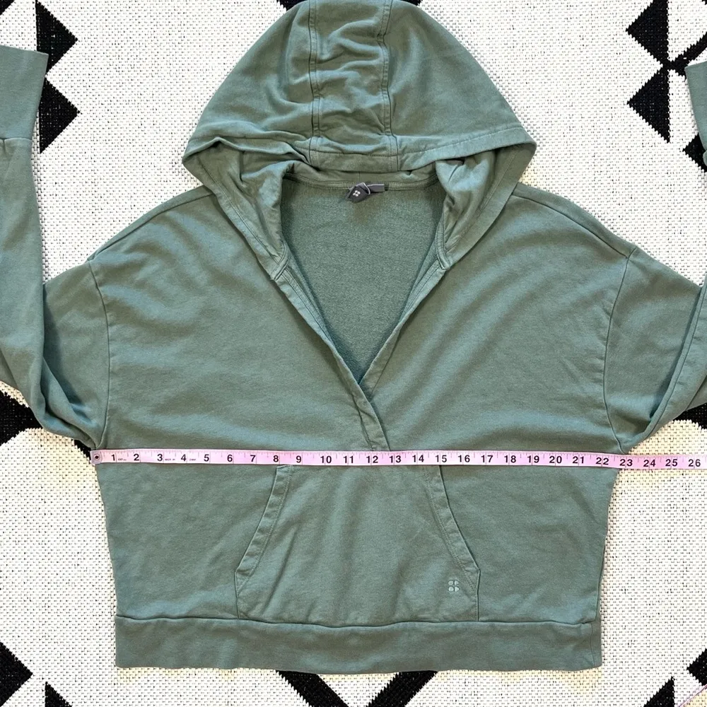 After Class Relaxed Hoodie in Heath Green Size 12 - Image 4