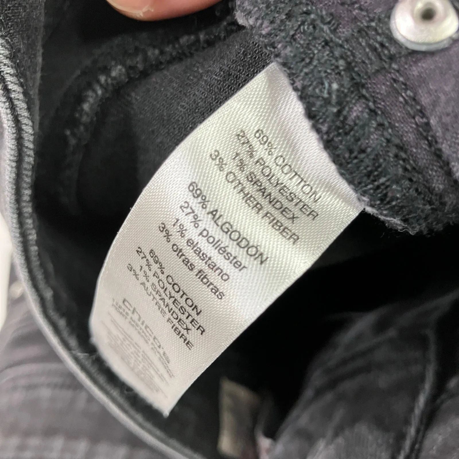 Chico's | Fabulously Slimming Black Denim Ankle Jeans Chico's 1.5 SHORT/US 10S - Image 5