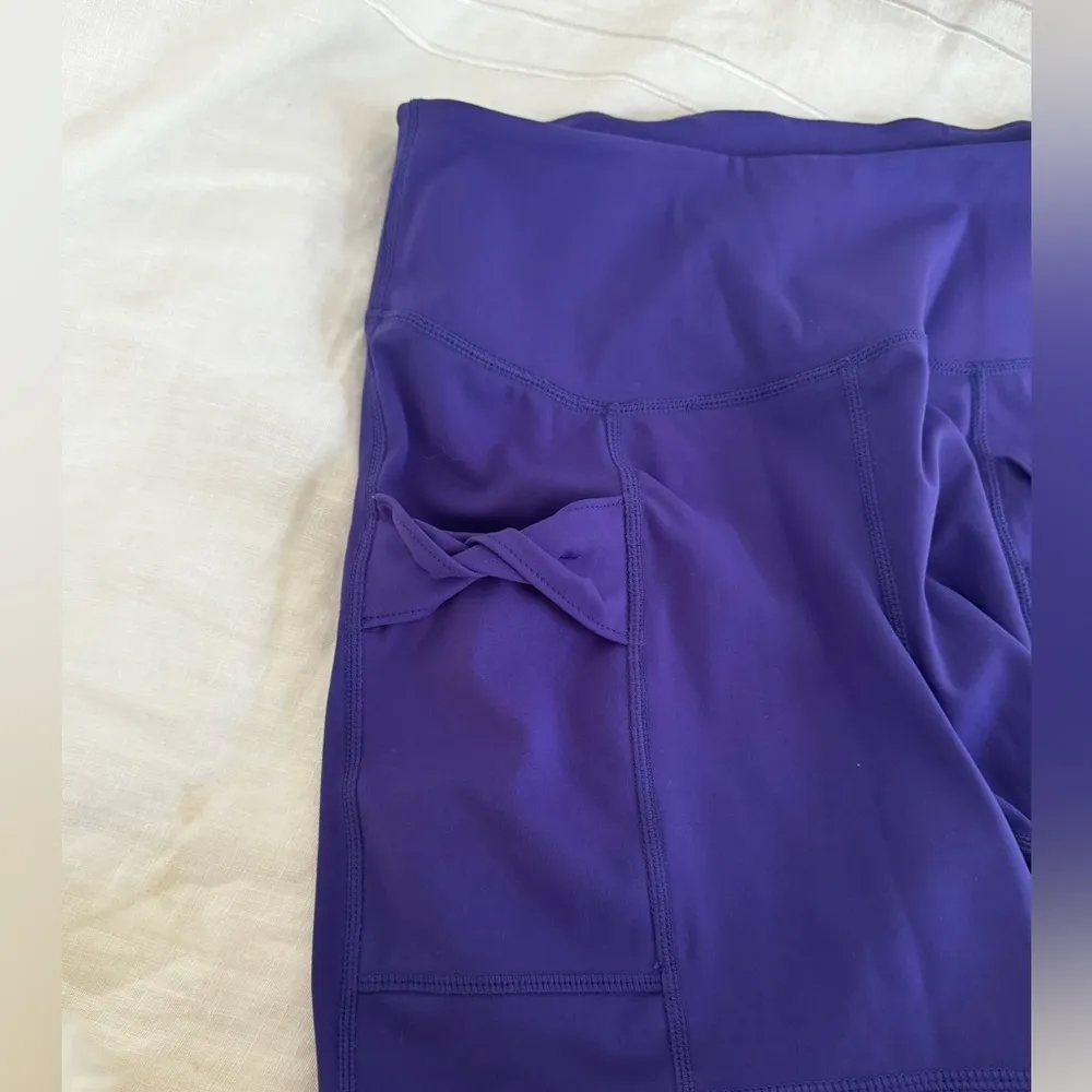 FP Movement Biker Shorts with Twisted Pockets Size Small in Purple - Image 4