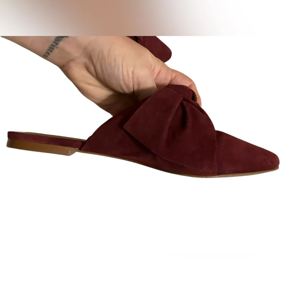 Madewell Remi Bow Mule Pinot Noir Women’s Size 6 - Image 6