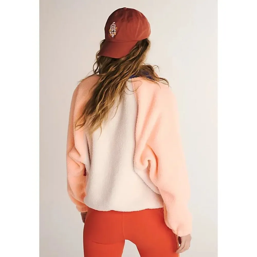 FREE PEOPLE Hit The Slopes Colorblock Pullover Sport Canvas Combo Size Large NWT - Image 14