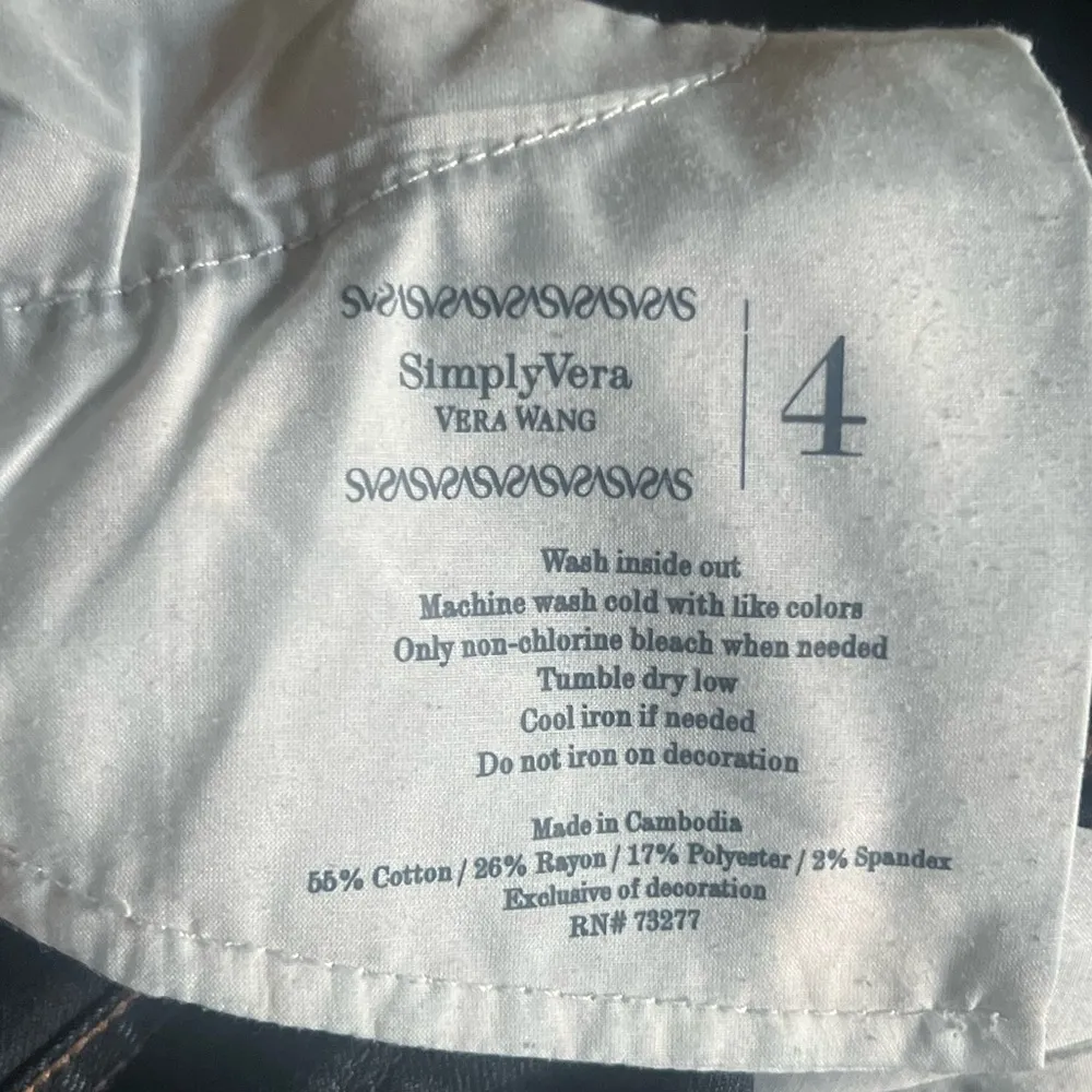 Simply Vera Vera Wang Jeans New Without Tags Dark Wash - Image 4