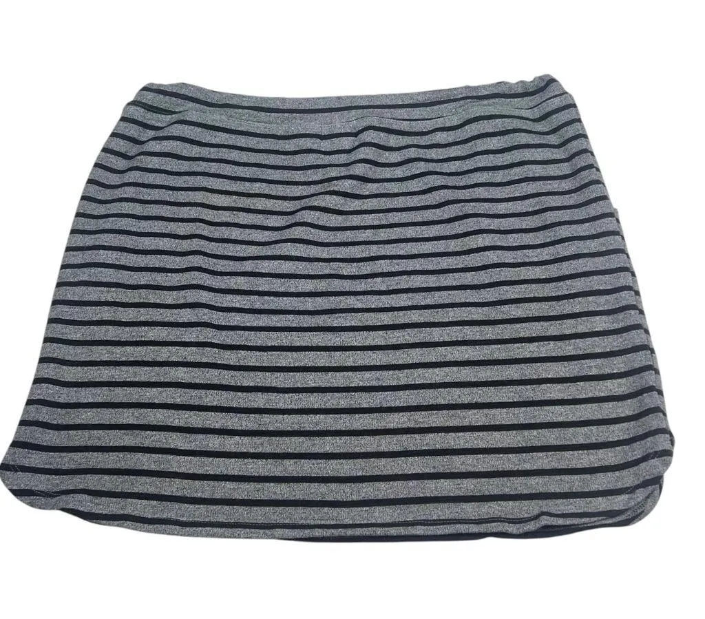Sundry Evereve French Terry Striped Mini Skirt - Image 6