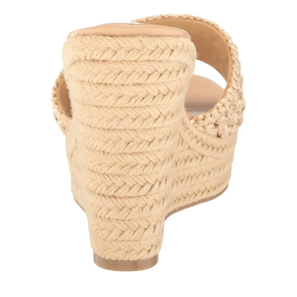 Nine West Turquoise Woven Espadrille Wedge Sandals Summer Platform Slides Sz 7.5 - Image 2