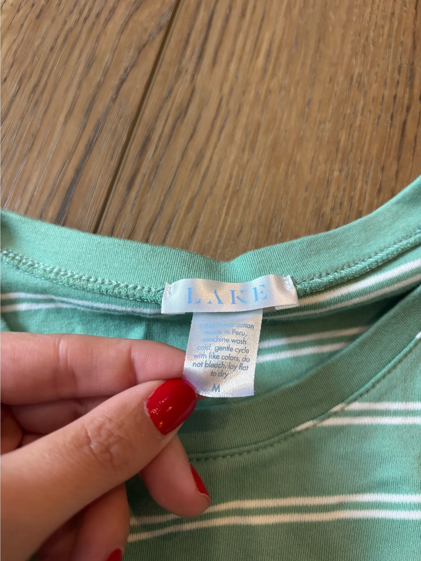 Lake pajama top Green Size M - Image 2