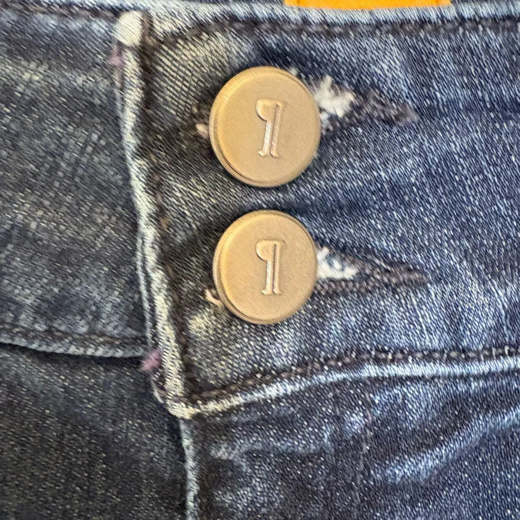 Pilcro and the Letterpress Superscript Bootcut Jeans 27 Dark Wash Denim - Image 6