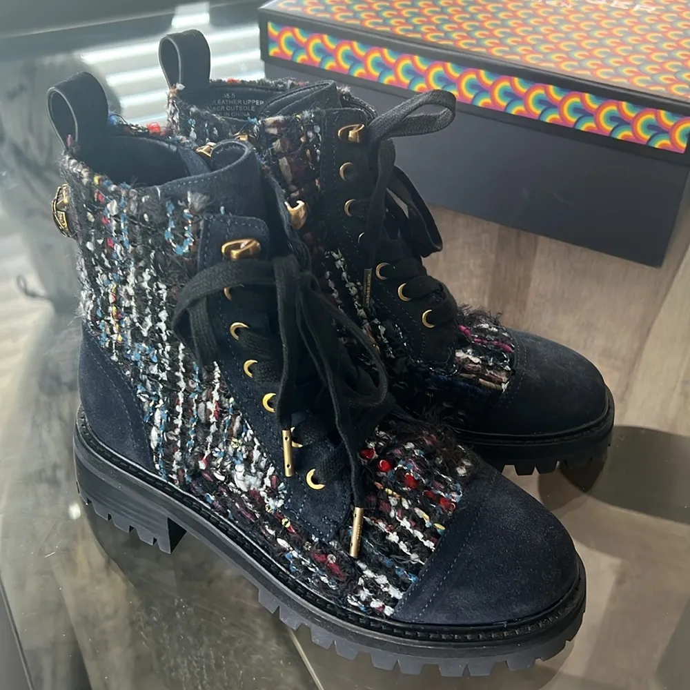 Kurt Geiger London Kensington Lace-Up Combat Boots, Size 35.5 New in Box - Image 6