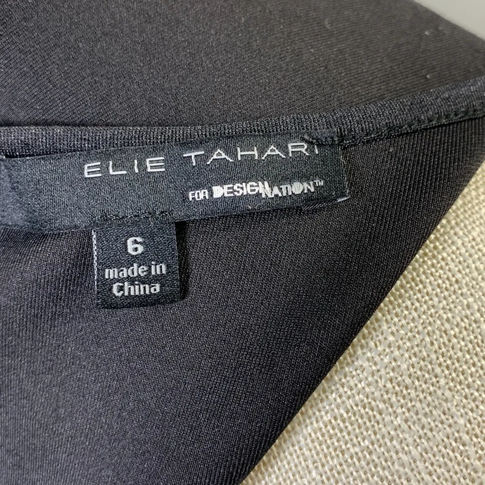 New York Skyline Black with White Dress Size 6 - Image 10