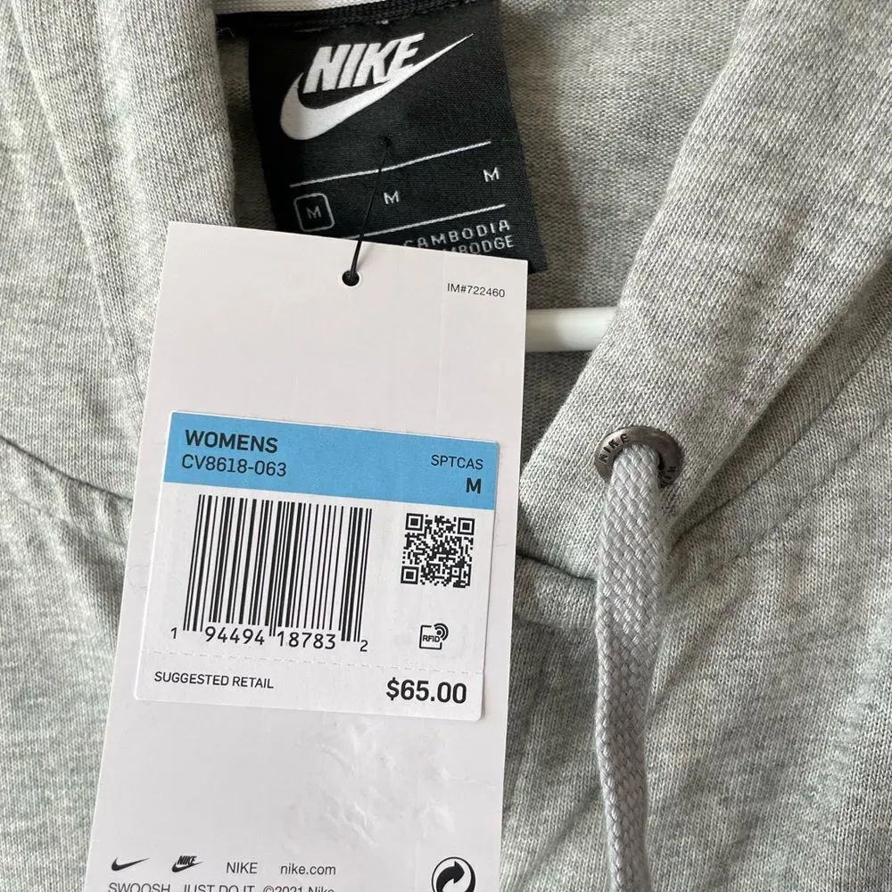 NWT nike cropped hoodie - Image 2