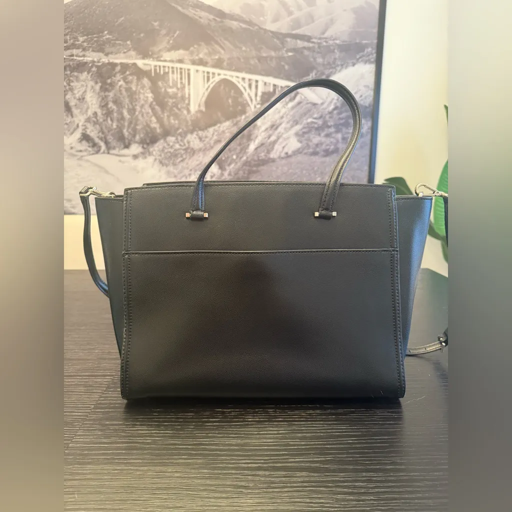 Kate Spade New York Geraldine Satchel Patterson Drive Black Leather Tote Purse - Image 8